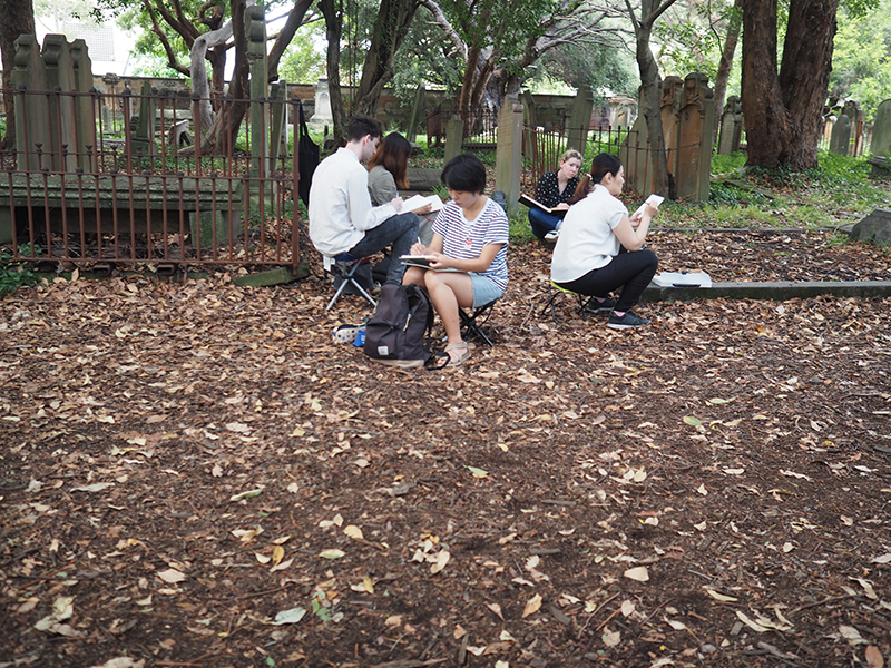 DRAWING PLEIN AIR IS ALIVE AND WELL IN SYDNEY